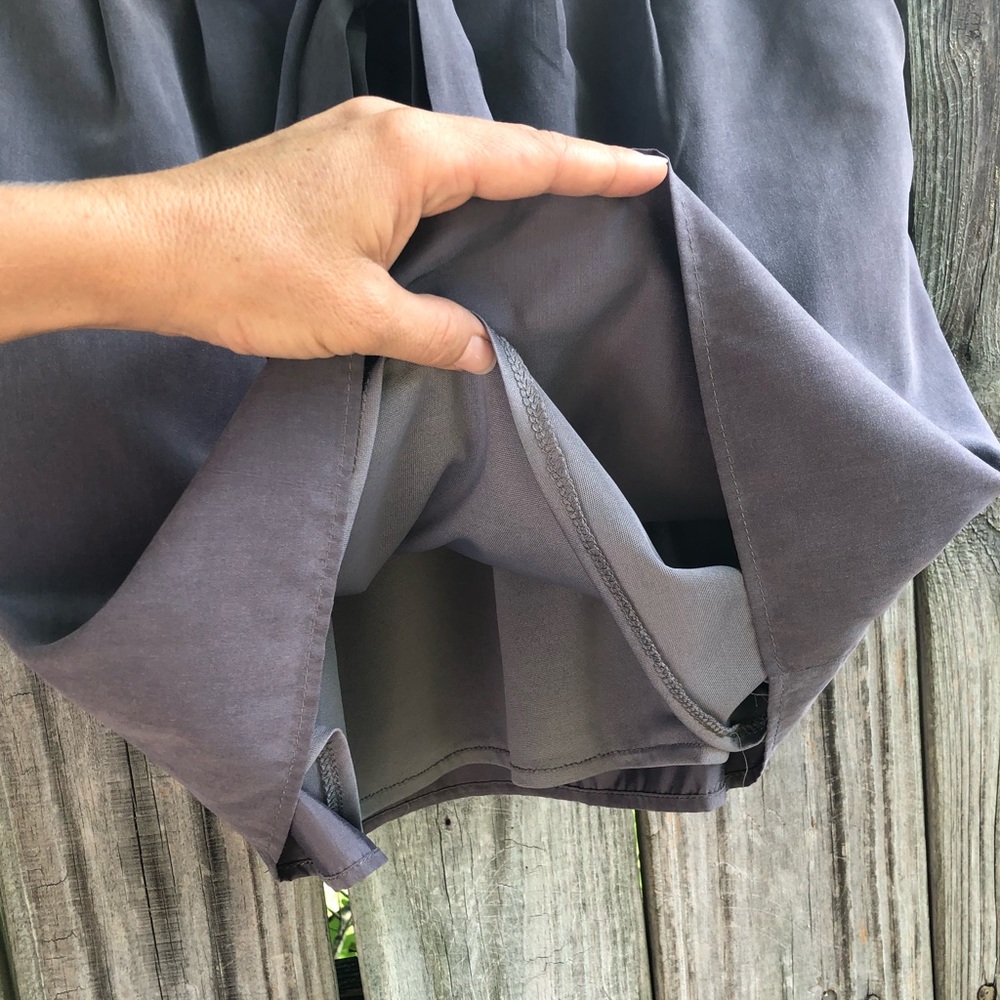 NEW soft gray bow tie skirt - Picture 6 of 7